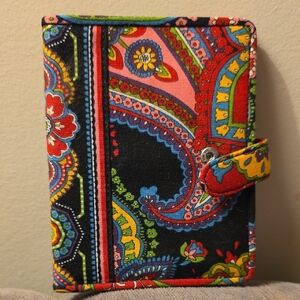 Vera Bradley Passport Cover Paisley Colorful Fabric